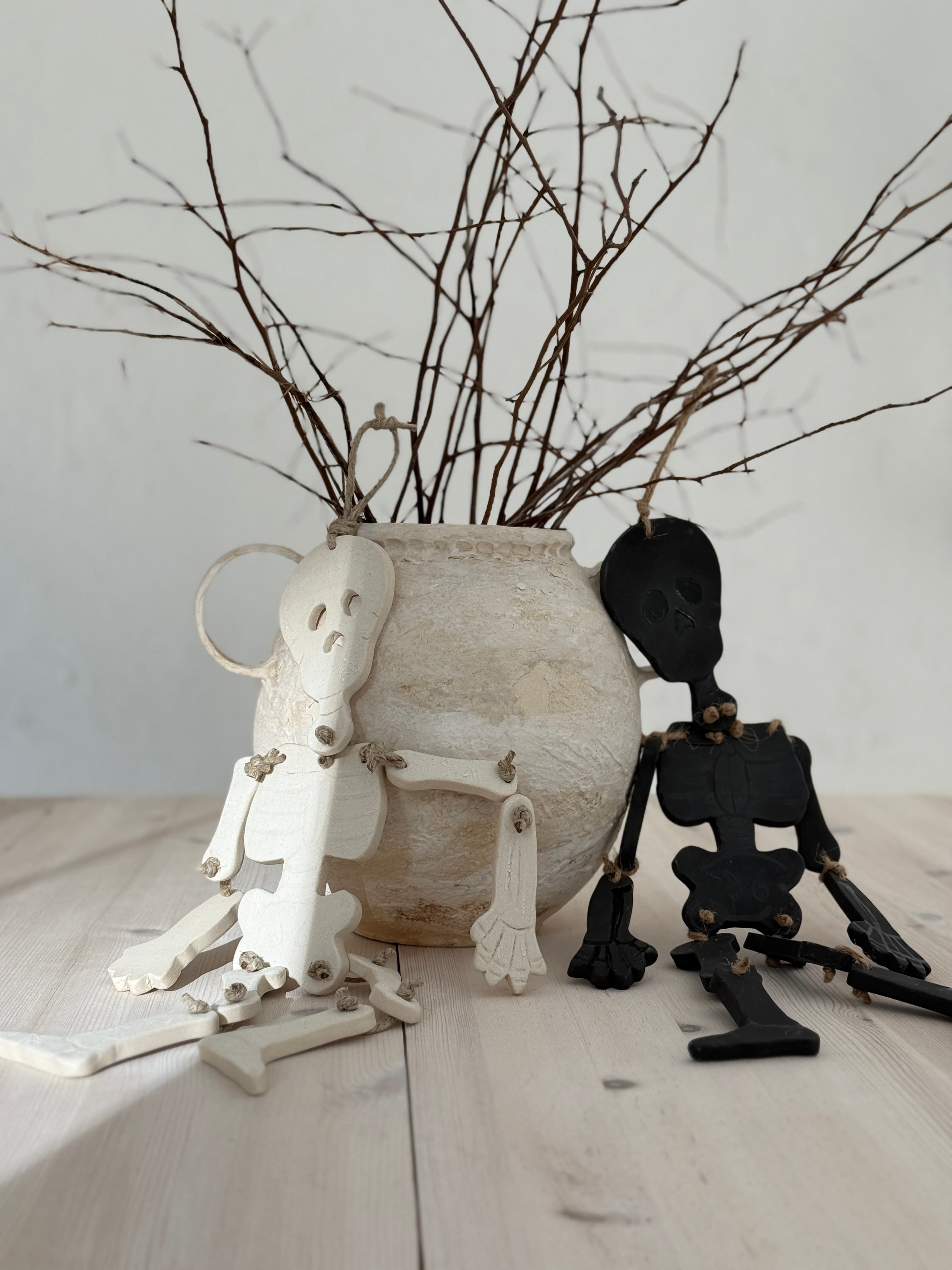 Handmade ceramic Halloween decor by Muddy Heart