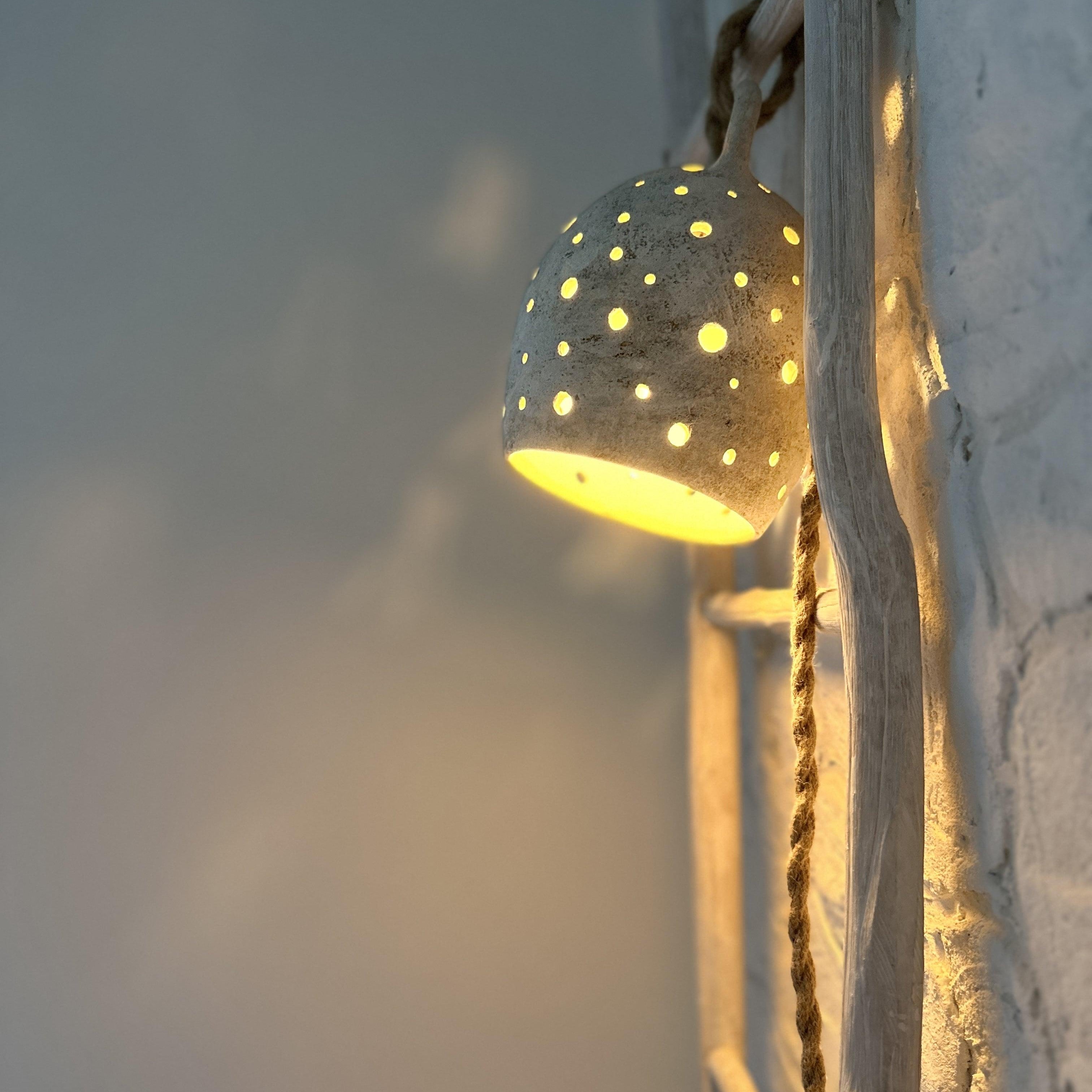 Handmade ceramic lighting by Muddy Heart