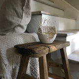 Handmade woven ceramic pottery basket by Muddy Heart