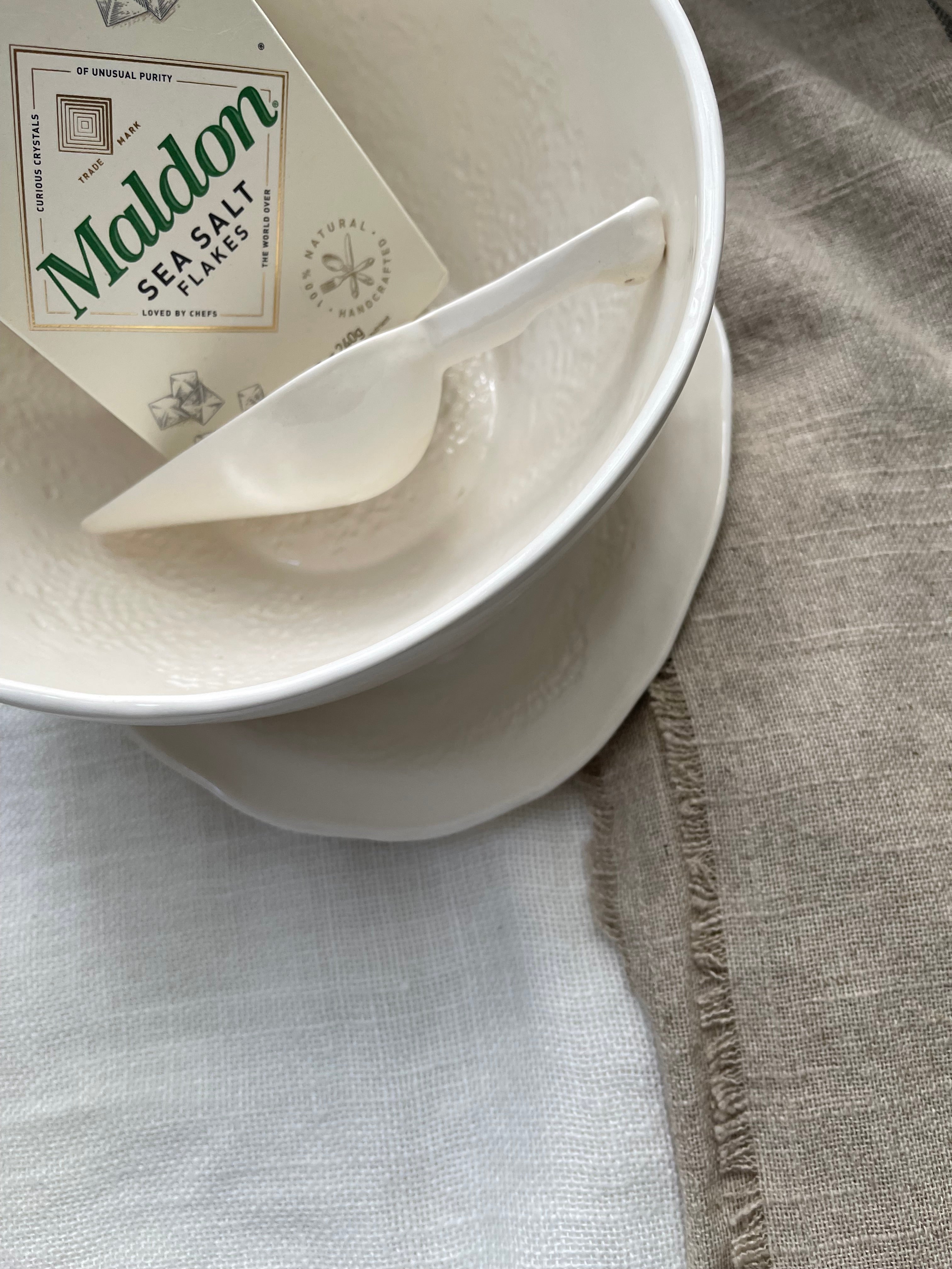 Handmade stoneware kitchen scoop for coffee or sugar by Muddy Heart