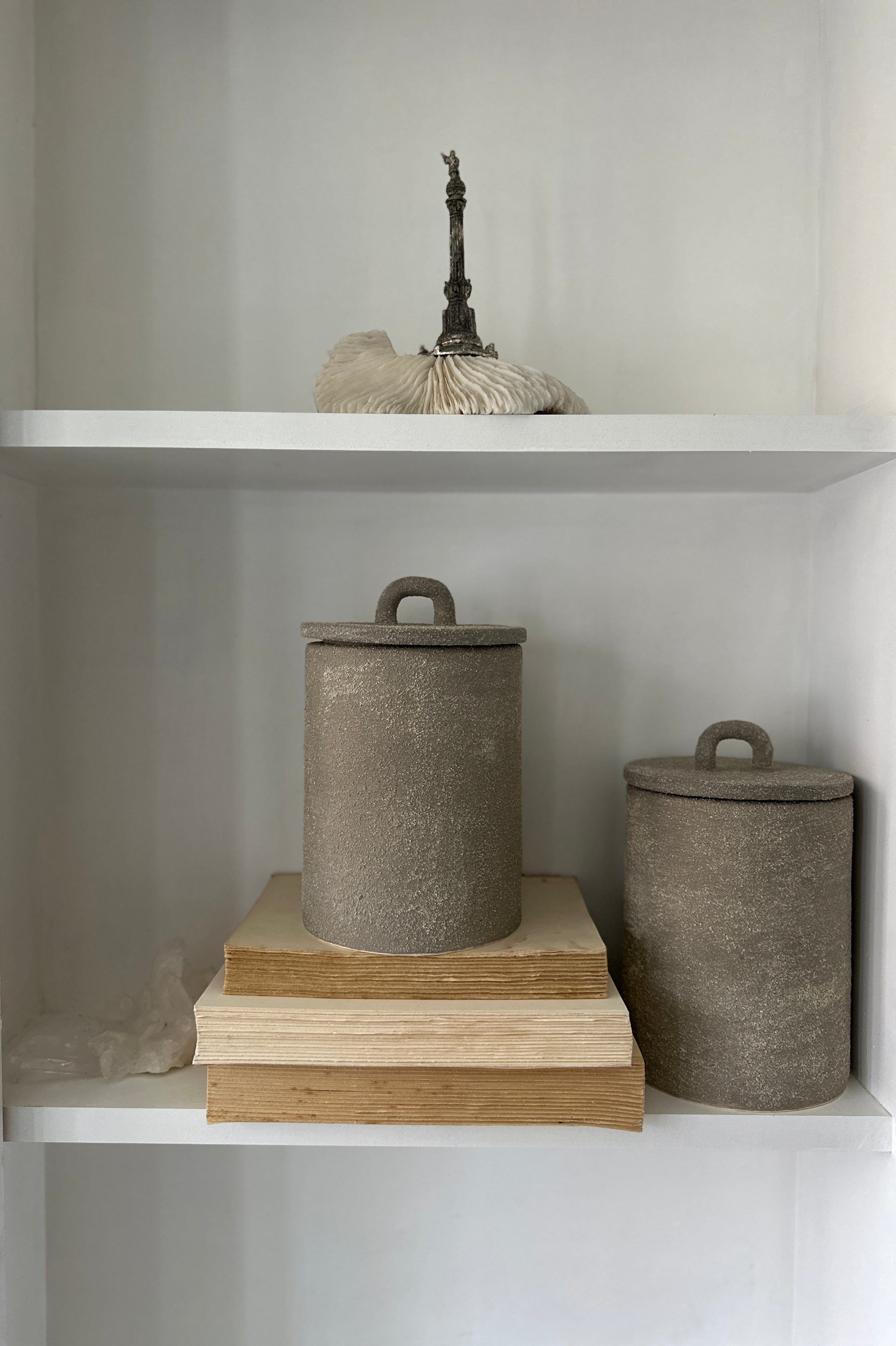 Handmade Ceramic Kitchen Canisters | Handmade Storage in 18 Neutral Tones — Muddy Heart, slow-made in North Carolina