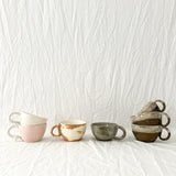 Handmade ceramic coffee mug, a seconds-sale sample design