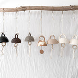 Handmade ceramic bell, fully functional seconds-sale piece