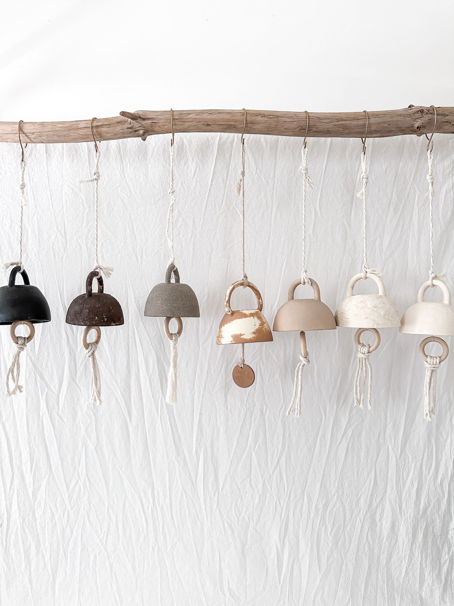 Handmade ceramic bell, fully functional seconds-sale piece