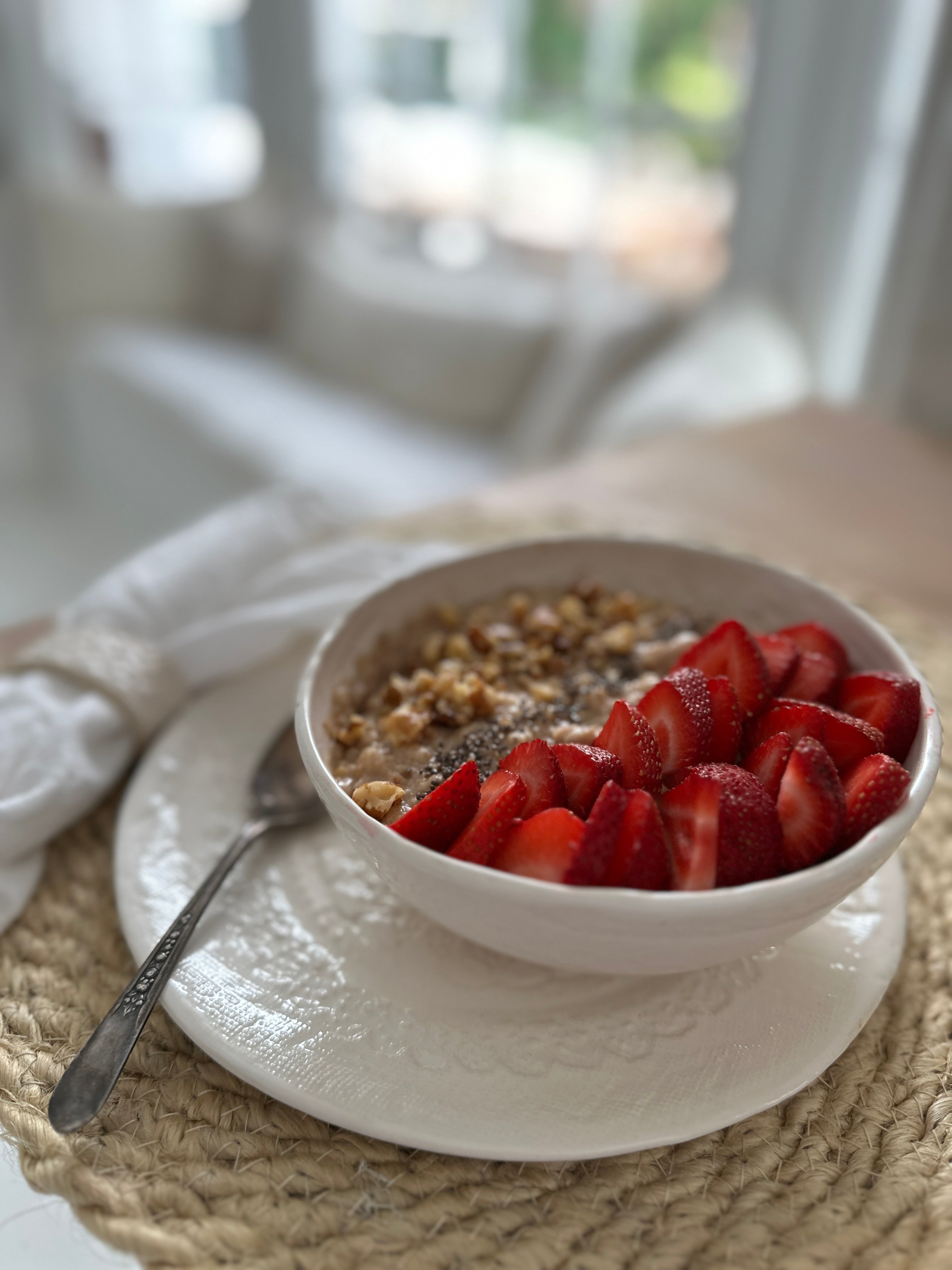 Handmade lace-textured white stoneware dinnerware set