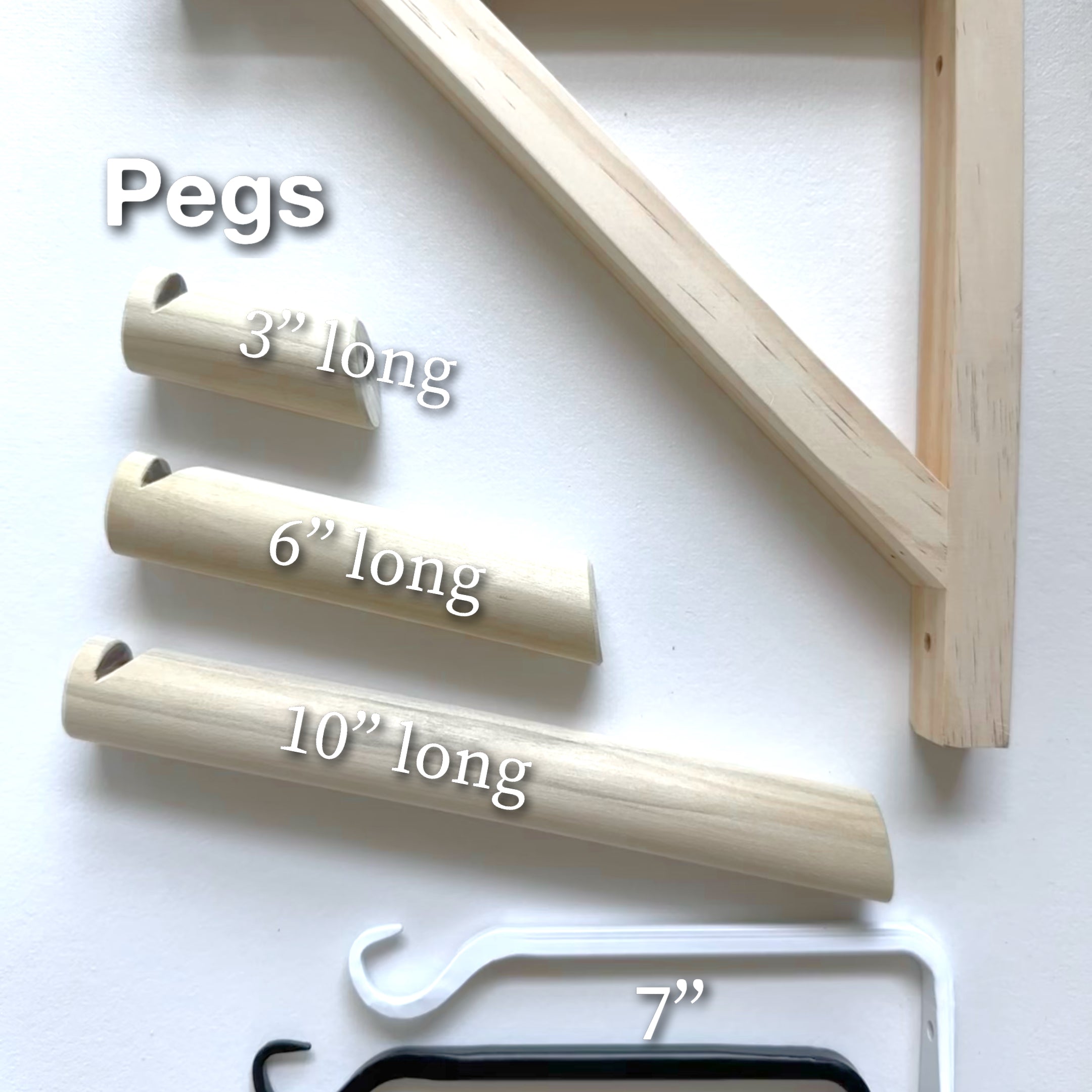 Wall mounting hardware for hanging handmade ceramic bells and wall art