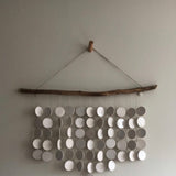 wabi sabi minimal wall disc wall art hanging
