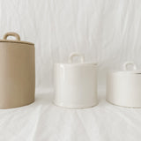 Ceramic storage canister sample, fully functional seconds-sale piece
