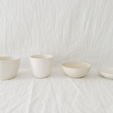 Handmade white ceramic bowl, food safe and fully glazed, seconds sale