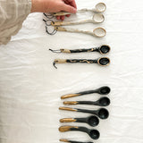 Moody-glazed ceramic spoon, one selected at random, seconds sale