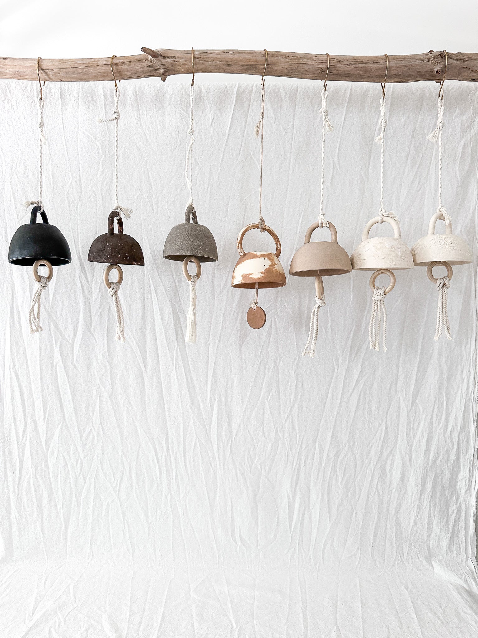 Handmade ceramic bell with a lovely ring, sample design