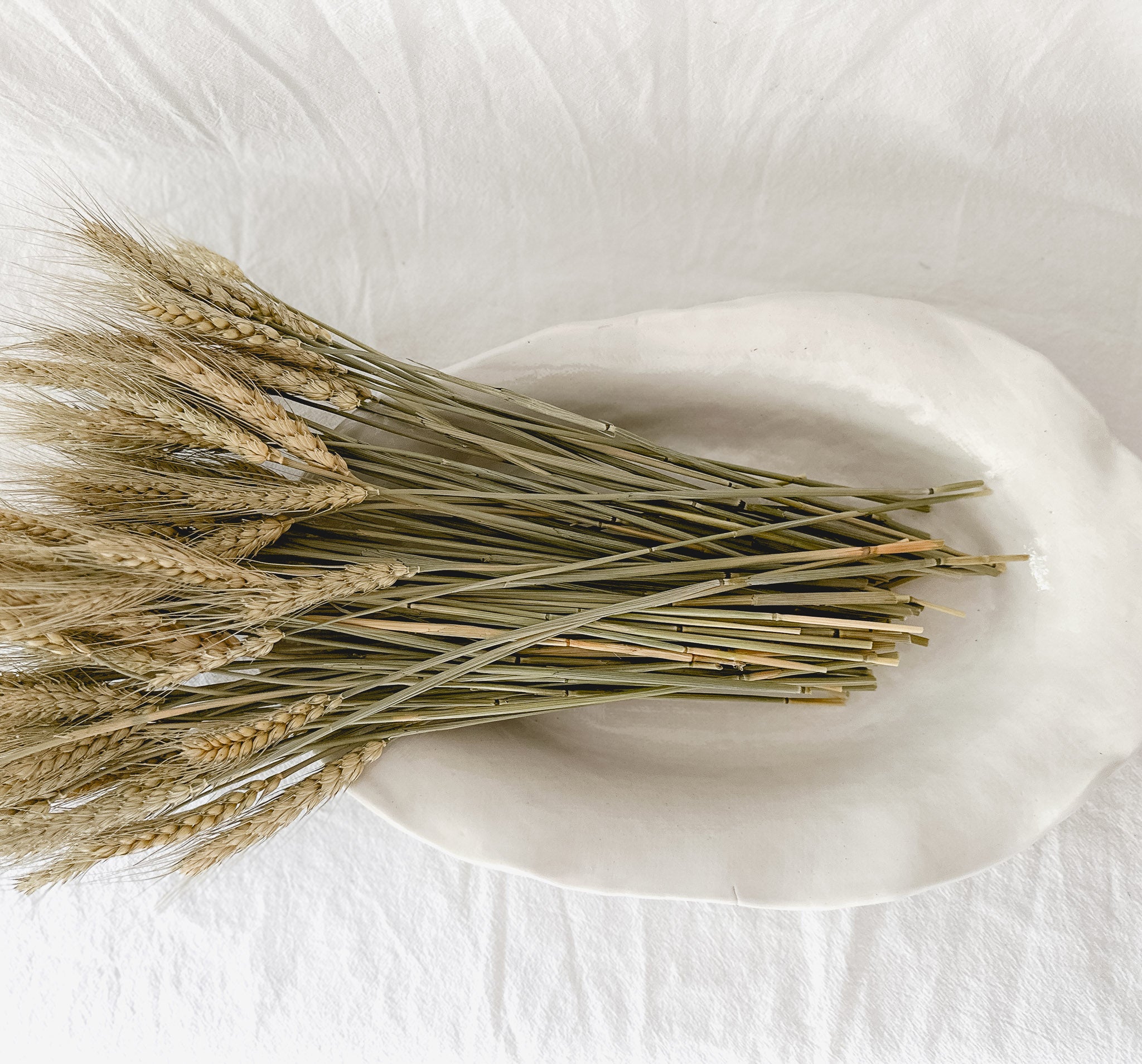 Large handmade rustic ceramic serving platter, 14 inches long, food-safe seconds-sale piece from Muddy Heart