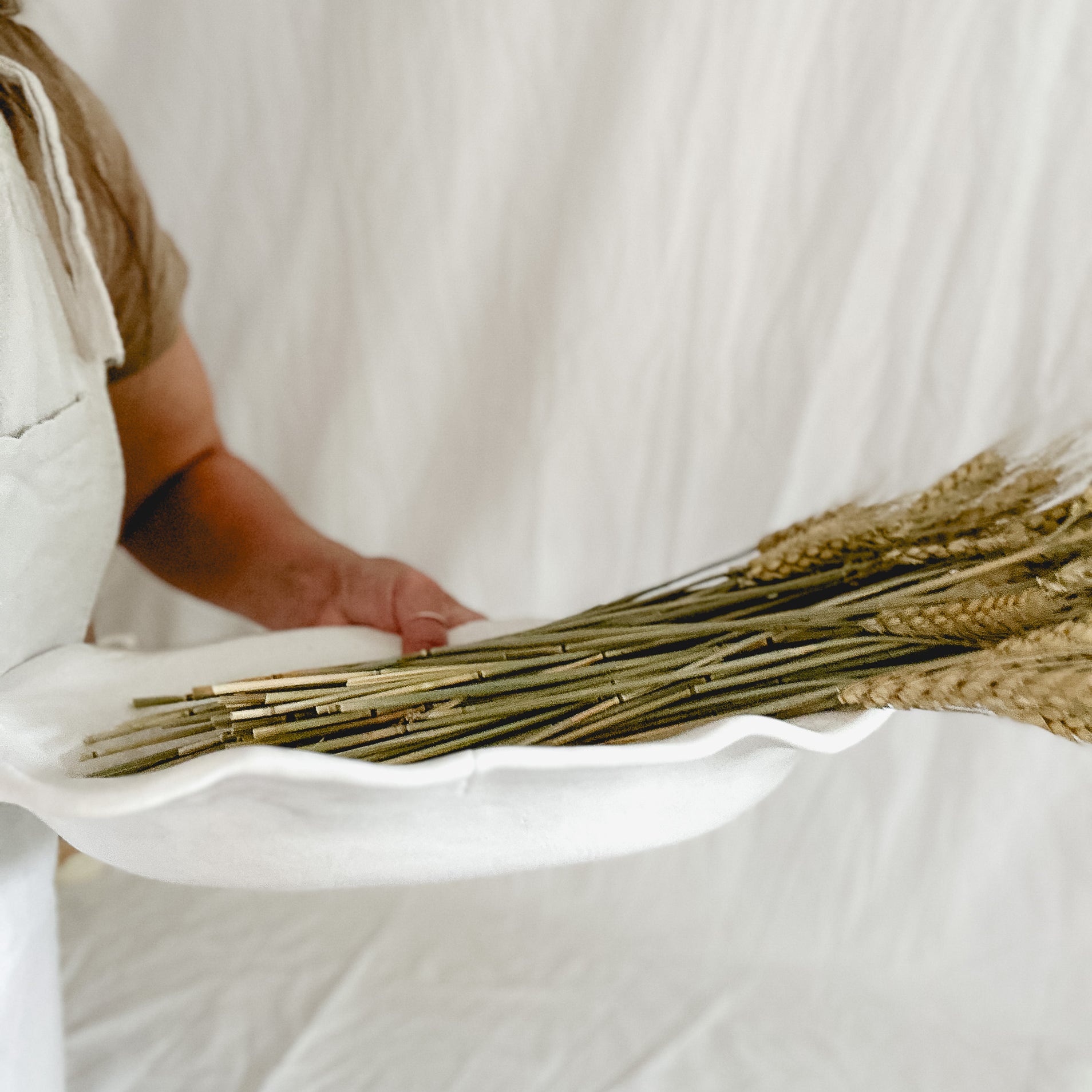 Large handmade rustic ceramic serving platter, 14 inches long, food-safe seconds-sale piece from Muddy Heart