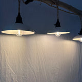 Open ceramic pendant lights hand-built in a Cary, NC studio
