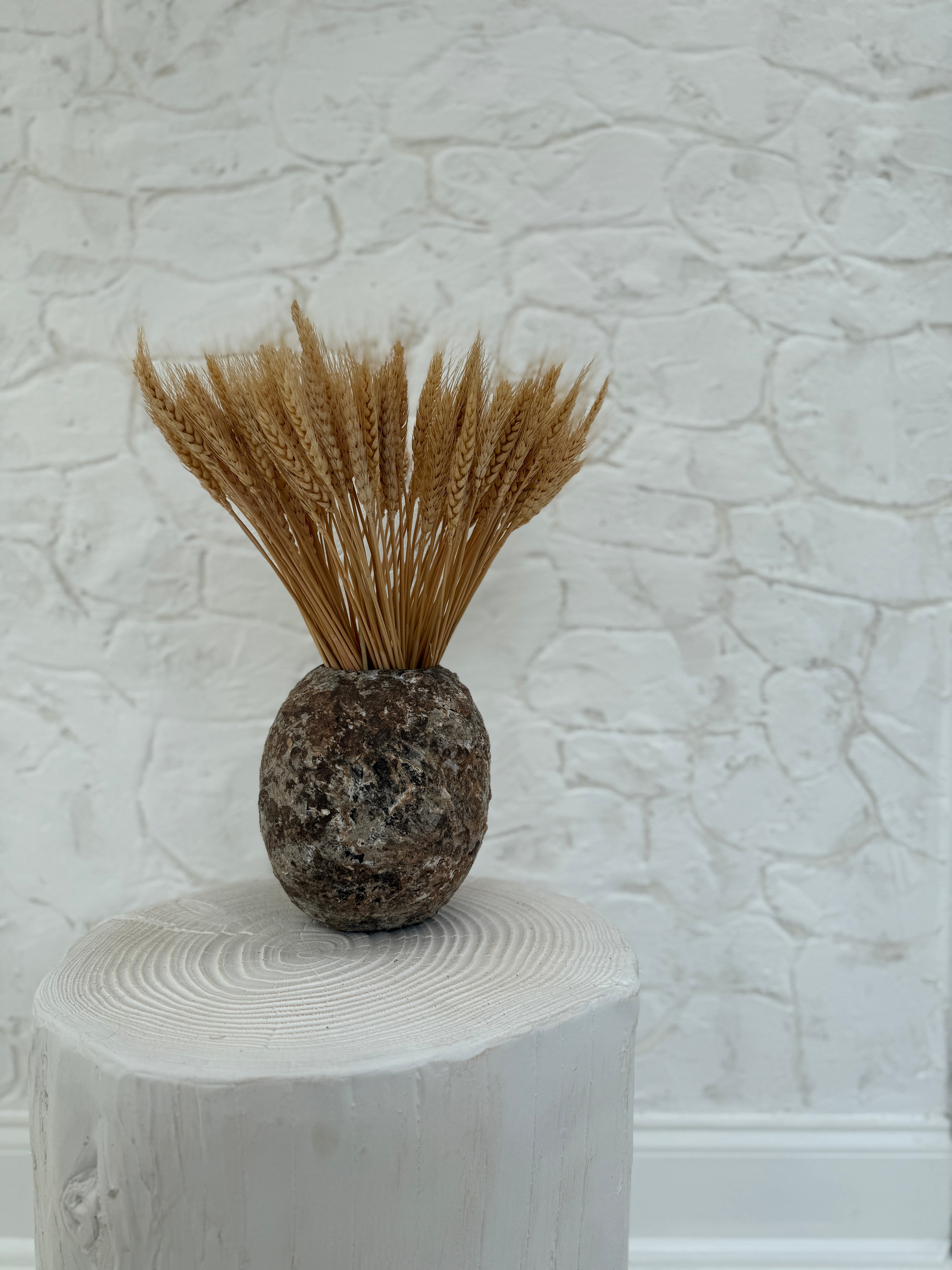 Handmade textured moon jar hand-built from wild North Carolina clays