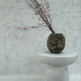 Handmade textured moon jar hand-built from wild North Carolina clays