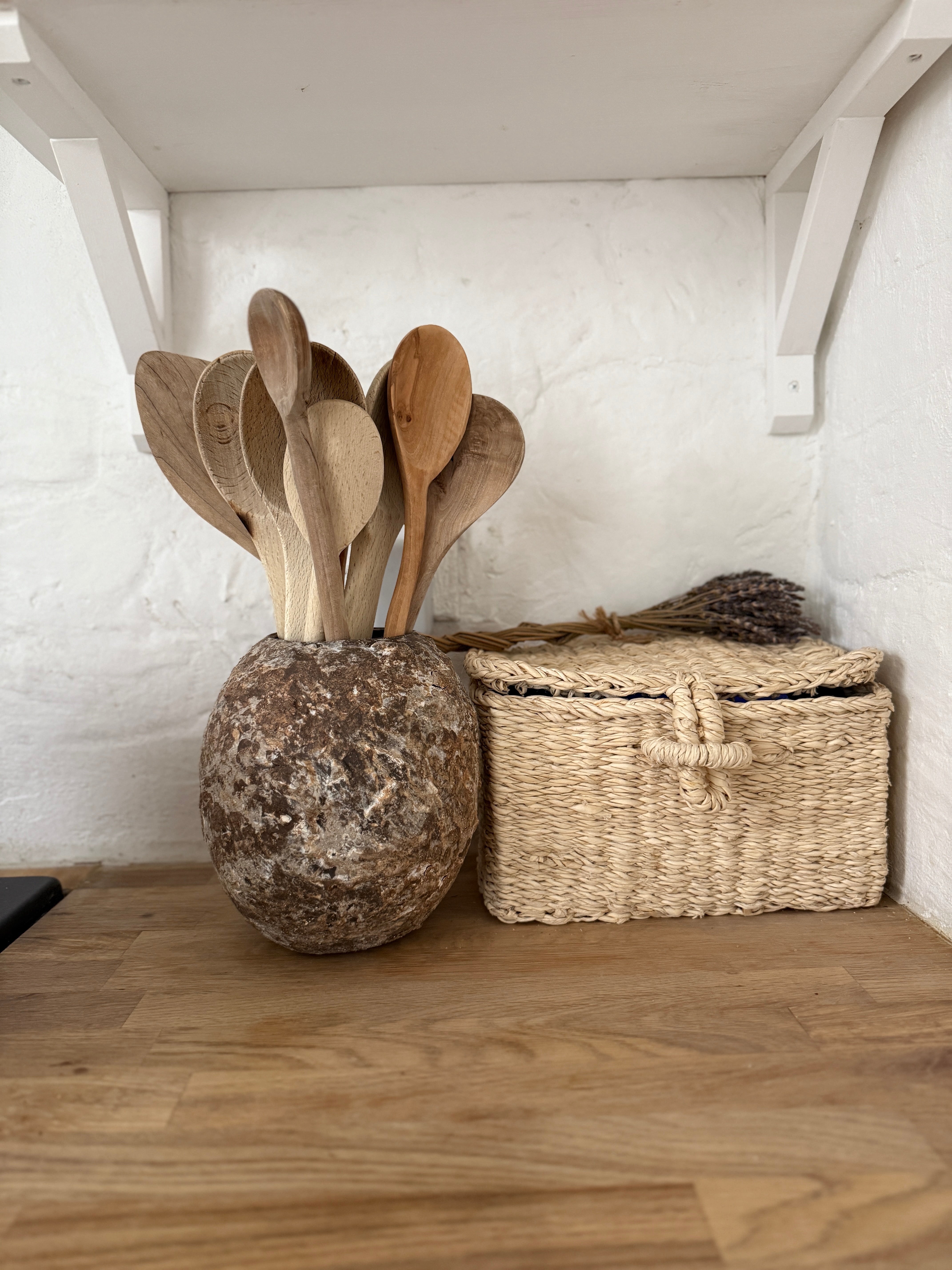 Handmade textured moon jar hand-built from wild North Carolina clays