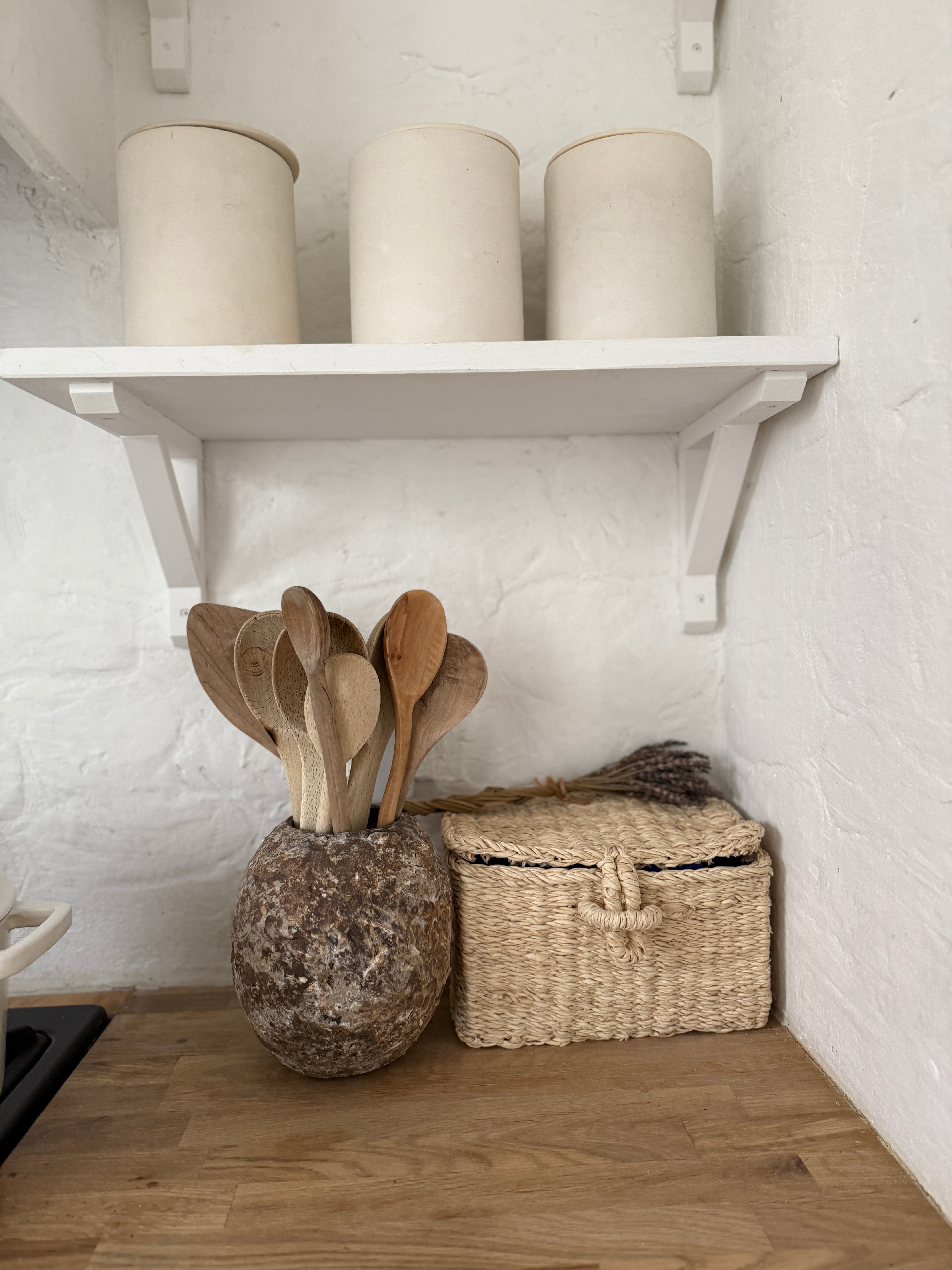 Handmade textured moon jar hand-built from wild North Carolina clays