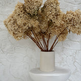 Handmade ceramic canister vase for kitchen utensils or flowers in a neutral finish