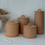 Handmade Ceramic Kitchen Canisters | Handmade Storage in 18 Neutral Tones — Muddy Heart, slow-made in North Carolina
