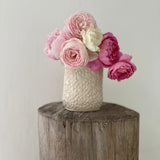 Star-textured ceramic vase, additional view