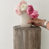 Star-textured ceramic vase, additional view