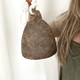 Handmade large ceramic campana bell, alternate view