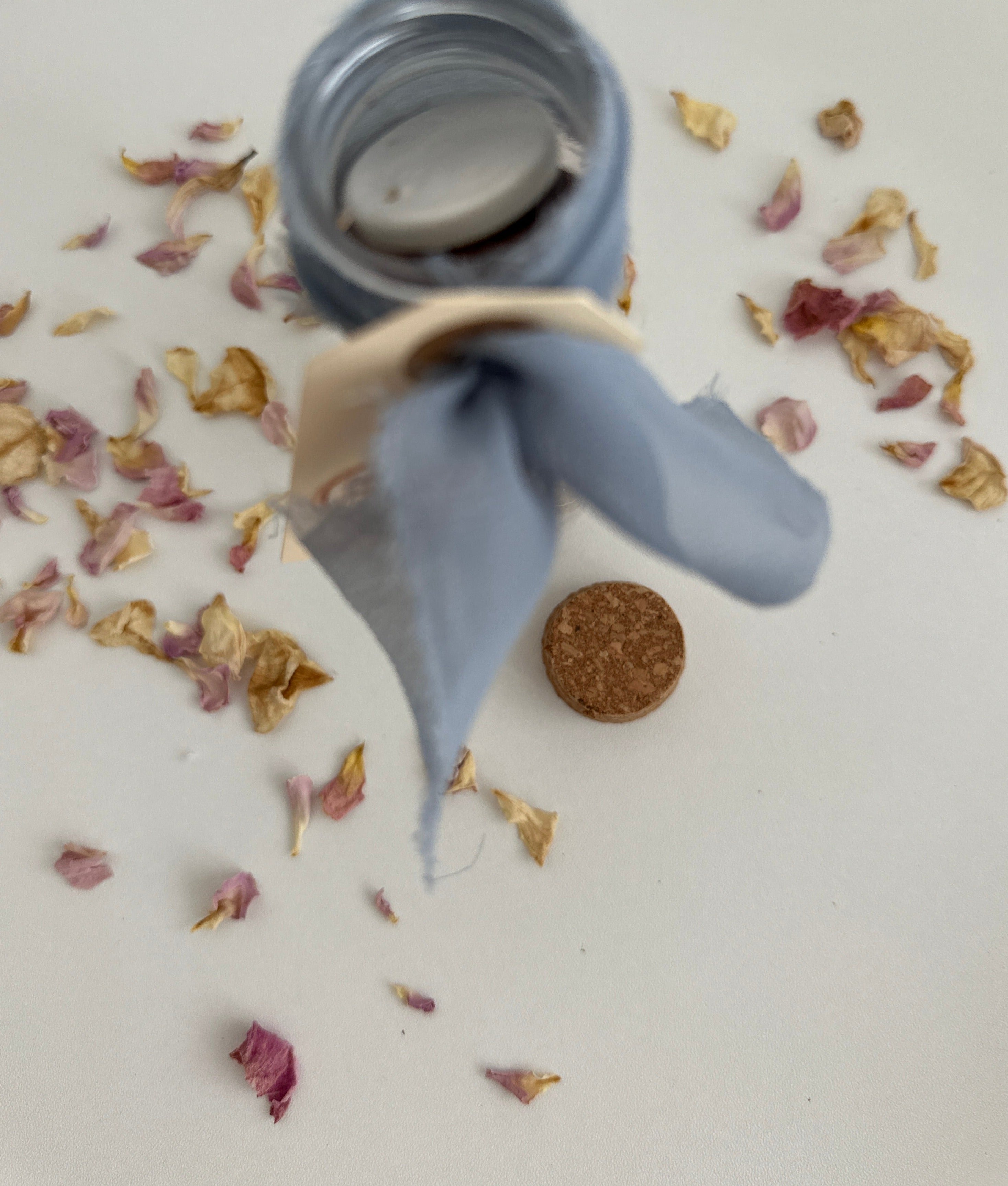 Hand-rolled natural incense cones, top view