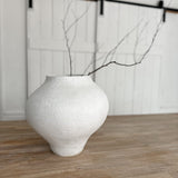 Large decorative ceramic vessel, fully glazed and water-tight inside