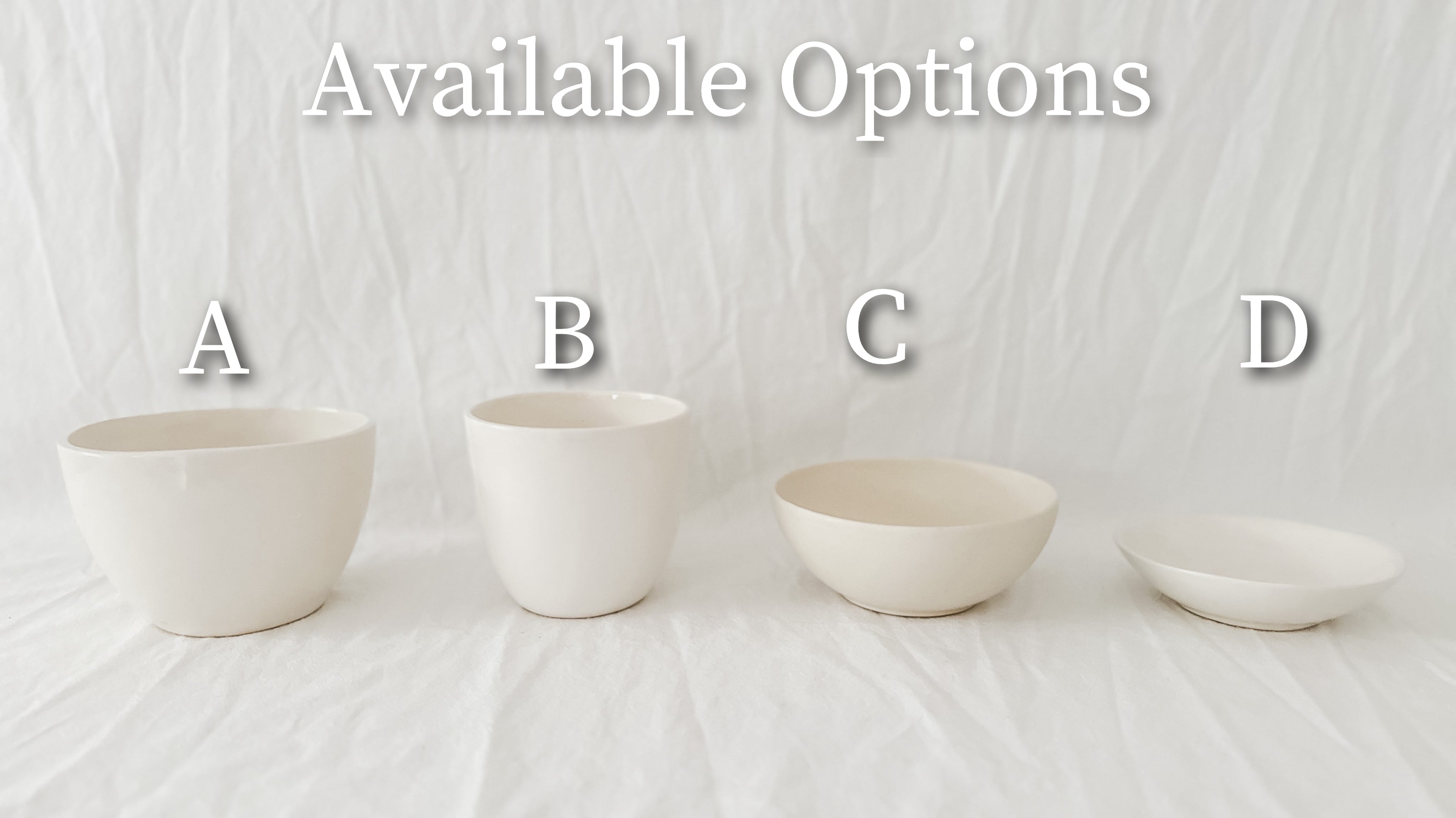 Gloss white ceramic bowl for everyday use, sample design