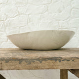 Handmade large lace-textured ceramic serving bowl by Muddy Heart