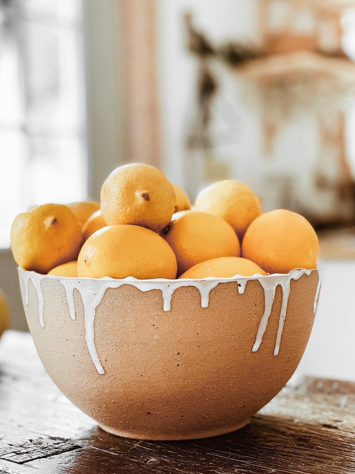 Handmade drip-glaze ceramic bowl by Muddy Heart