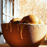 Handmade drip-glaze ceramic bowl by Muddy Heart