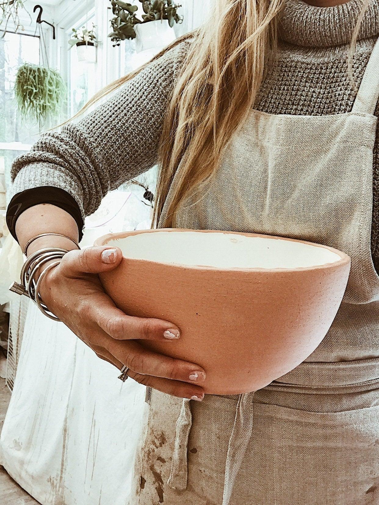 Handmade drip-glaze ceramic bowl by Muddy Heart