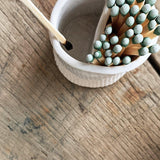 Handmade ceramic match keeper and striker with two compartments by Muddy Heart