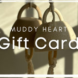 Muddy Heart pottery gift card for handmade ceramics