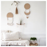 Handmade stoneware tribal wall hanging with rope detail by Muddy Heart